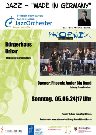 Read more about the article 02. – 05. Mai 2024 Frühjahrs-Arbeitsphase: Jazz – „Made in Germany“ featuring Stefan Karl Schmid